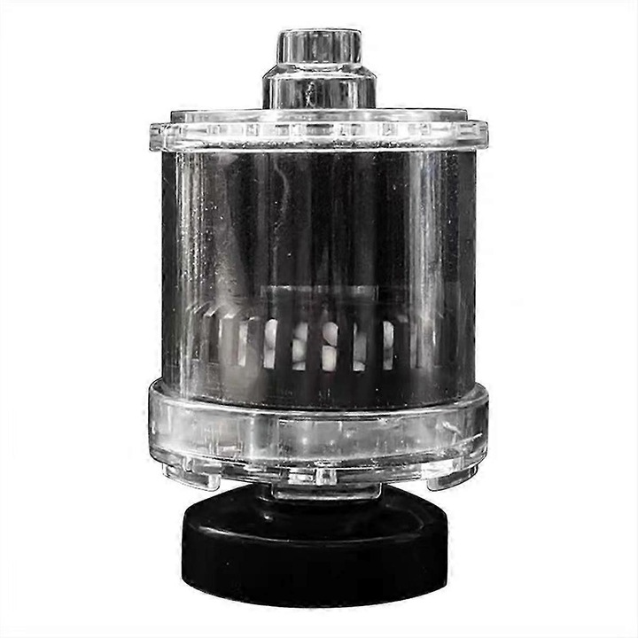 Filtru cu burete pentru acvariu FG123K0225-260803-12439, colector bio de deseuri, acrilic, transparent/negru, pentru pompa de aer