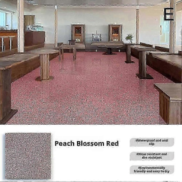 Vopsea epoxidica pentru pardoseala cu efect marmorat lucios FG123K0225-260803-12792, rezistenta la uzura, impermeabila, anti-pete, usor de curatat, roz piersica, 1 buc