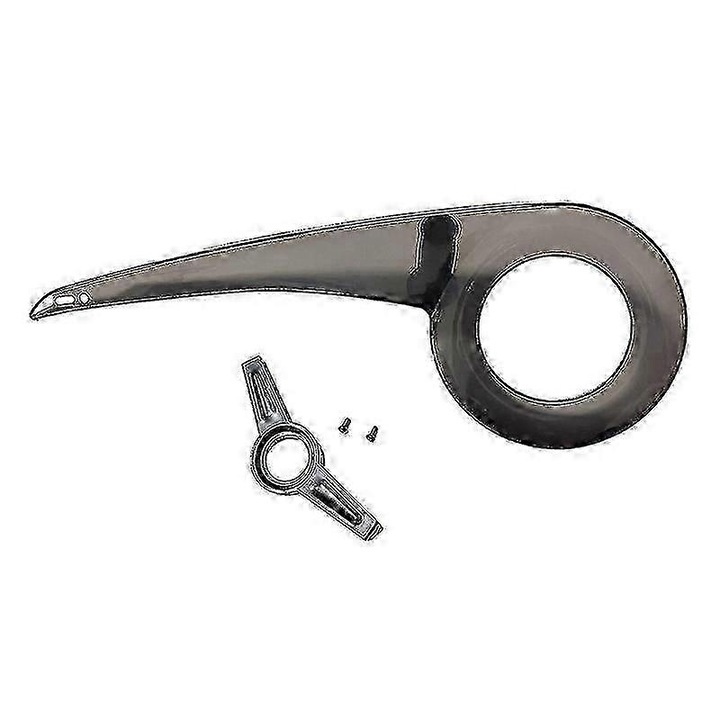 Protectie lant bicicleta universala FR1-K0446-260710-2635, plastic, 53 cm, compatibila cu foaie 40-46 dinti, include suport si suruburi, negru