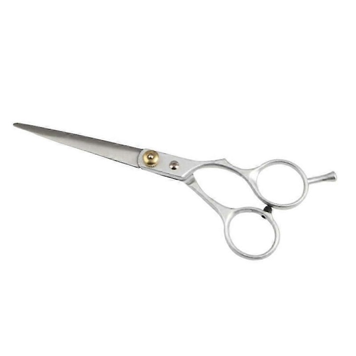 Foarfeca de tuns profesionala FG123K0225-260803-15484, otel inoxidabil, lama dreapta, ergonomic, argintiu