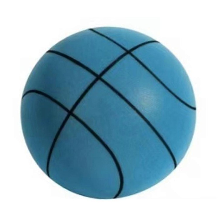 Minge de baschet silentioasa FG123K0225-260803-16083, din spuma PU cu gauri pentru amortizare, albastru, 21 cm (include plasa)