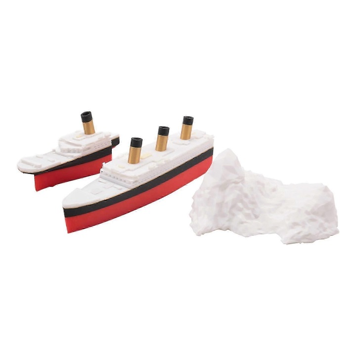 Titanic játékmodell kettéválasztva FG123K0225-260803-16854, szétszedhető készlet fürdőhöz és dekorációhoz, PLA, Többszínű, 1 db