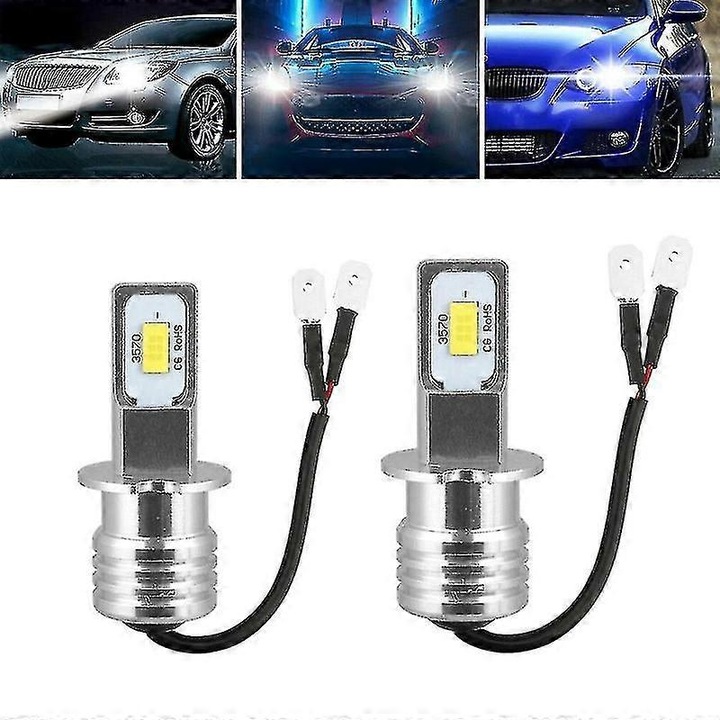 Bec LED H3 FG123K0225-260803-16934, 100W 10000 lm, alb rece 6000–7000K, 12–24V, set 2 buc