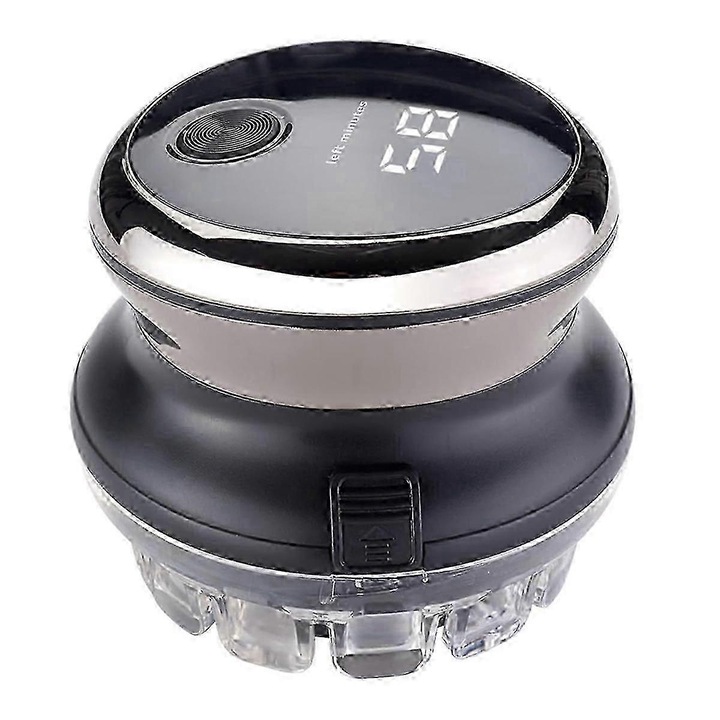 Aparat de tuns electric FG123K0225-260803-14109, reincarcabil, afisaj LED, fara fir, corp din plastic, negru/argintiu