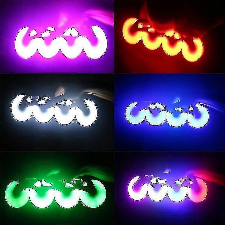 Set de 4 roti pentru role cu LED, FG123K0225-260803-19911, PU, 90A, diametre 80/76/72/68 mm, Multicolor