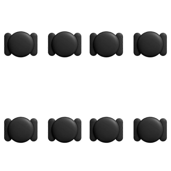 GPS tracker compatibil Find My FG123K0225-260803-16968, urmarire in timp real, carcasa magnetica, baterie CR2032 inlocuibila, rezistent la apa, negru, set 8 bucati, pentru autovehicule si obiecte personale