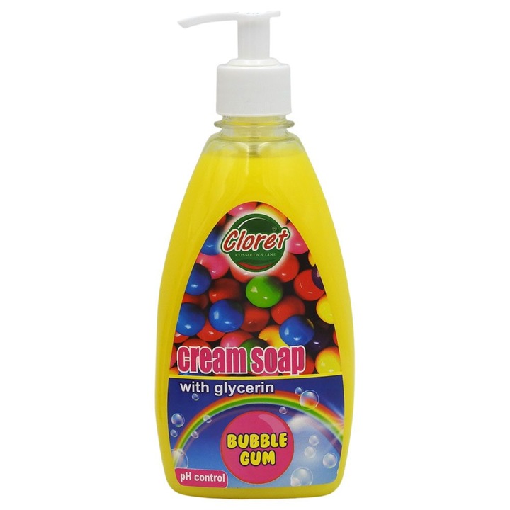 Sapun Lichid, Cloret, 500 ml Cremos Bubble Gum