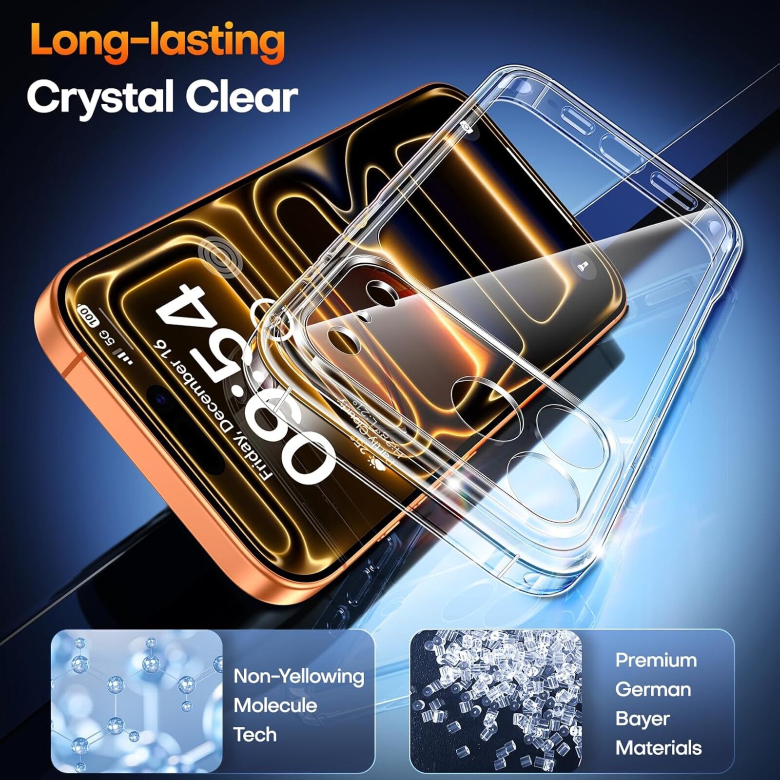 Husa iPhone 17 Pro Max/ 18 Pro Max, Slim Luxury Transparenta Full Protection