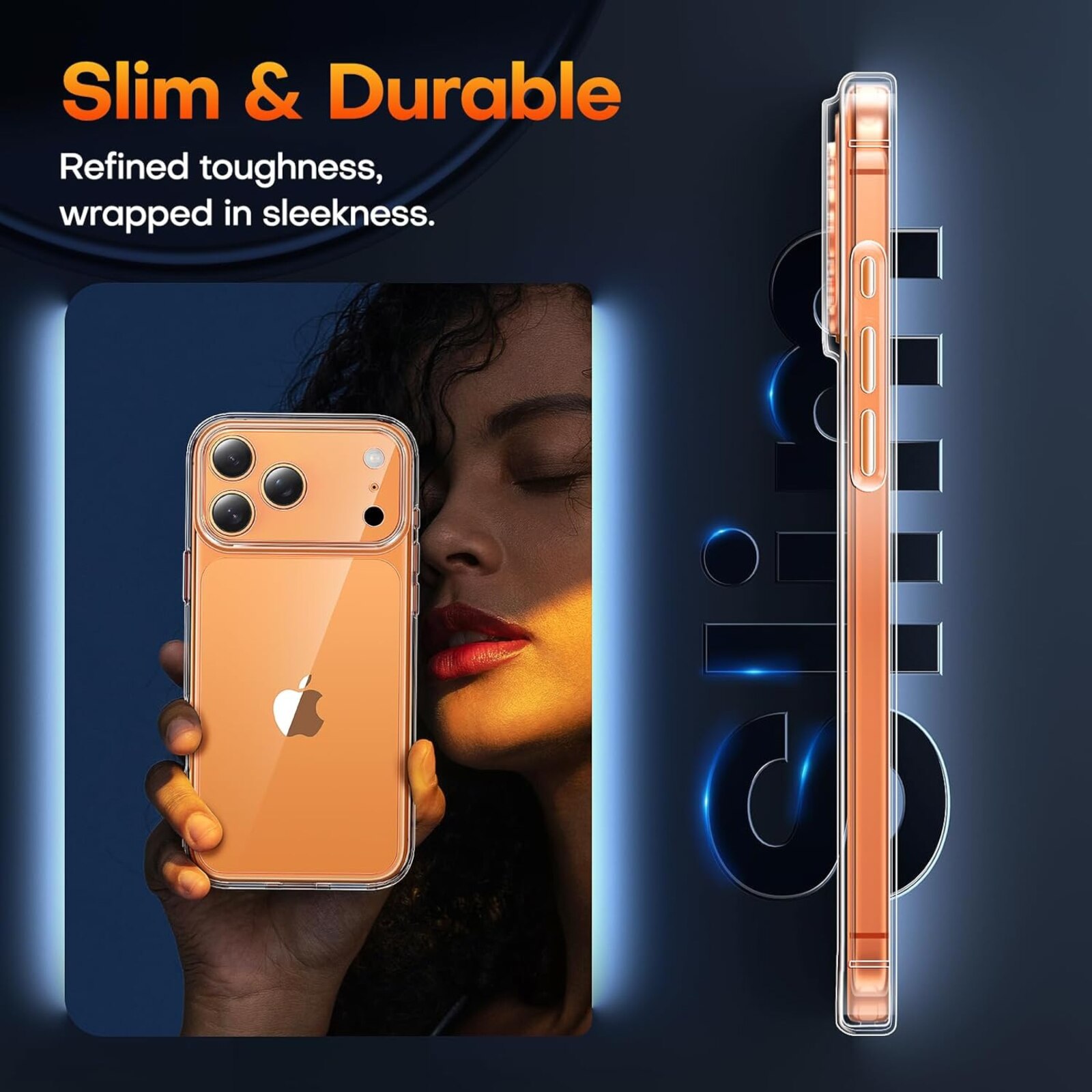 Husa iPhone 17 Pro Max/ 18 Pro Max, Slim Luxury Transparenta Full Protection