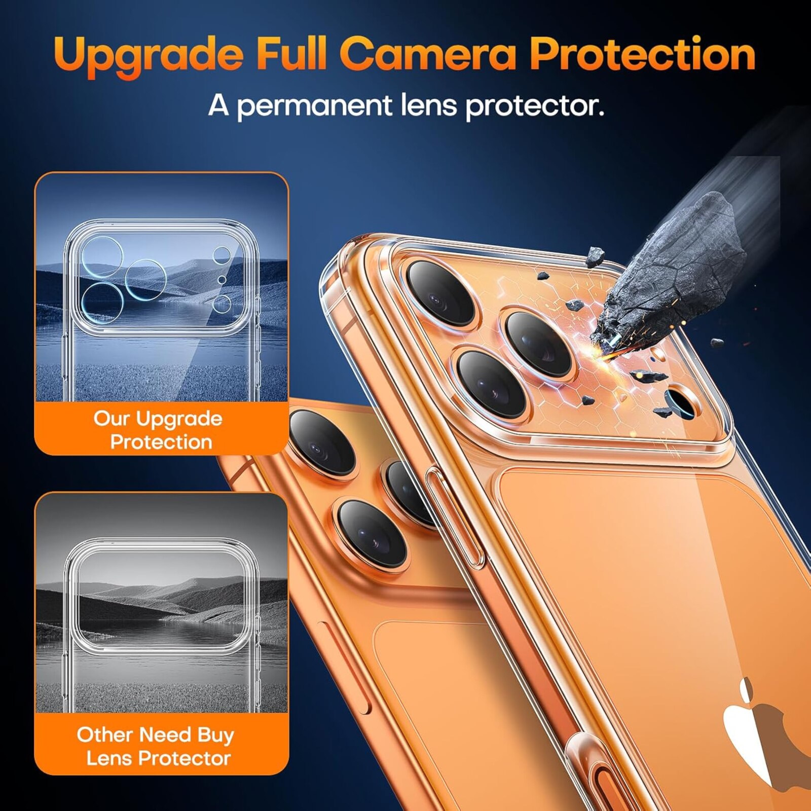 Husa iPhone 17 Pro Max/ 18 Pro Max, Slim Luxury Transparenta Full Protection