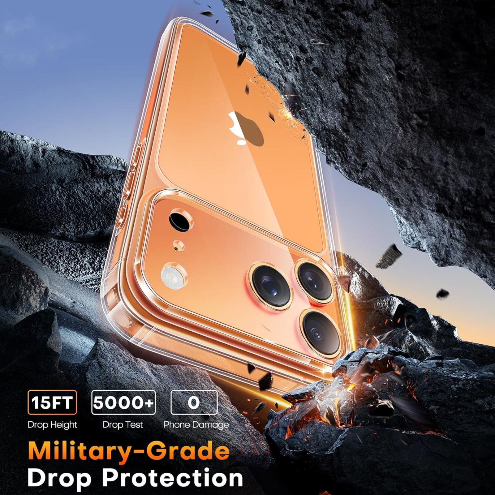 Husa iPhone 17 Pro Max/ 18 Pro Max, Slim Luxury Transparenta Full Protection