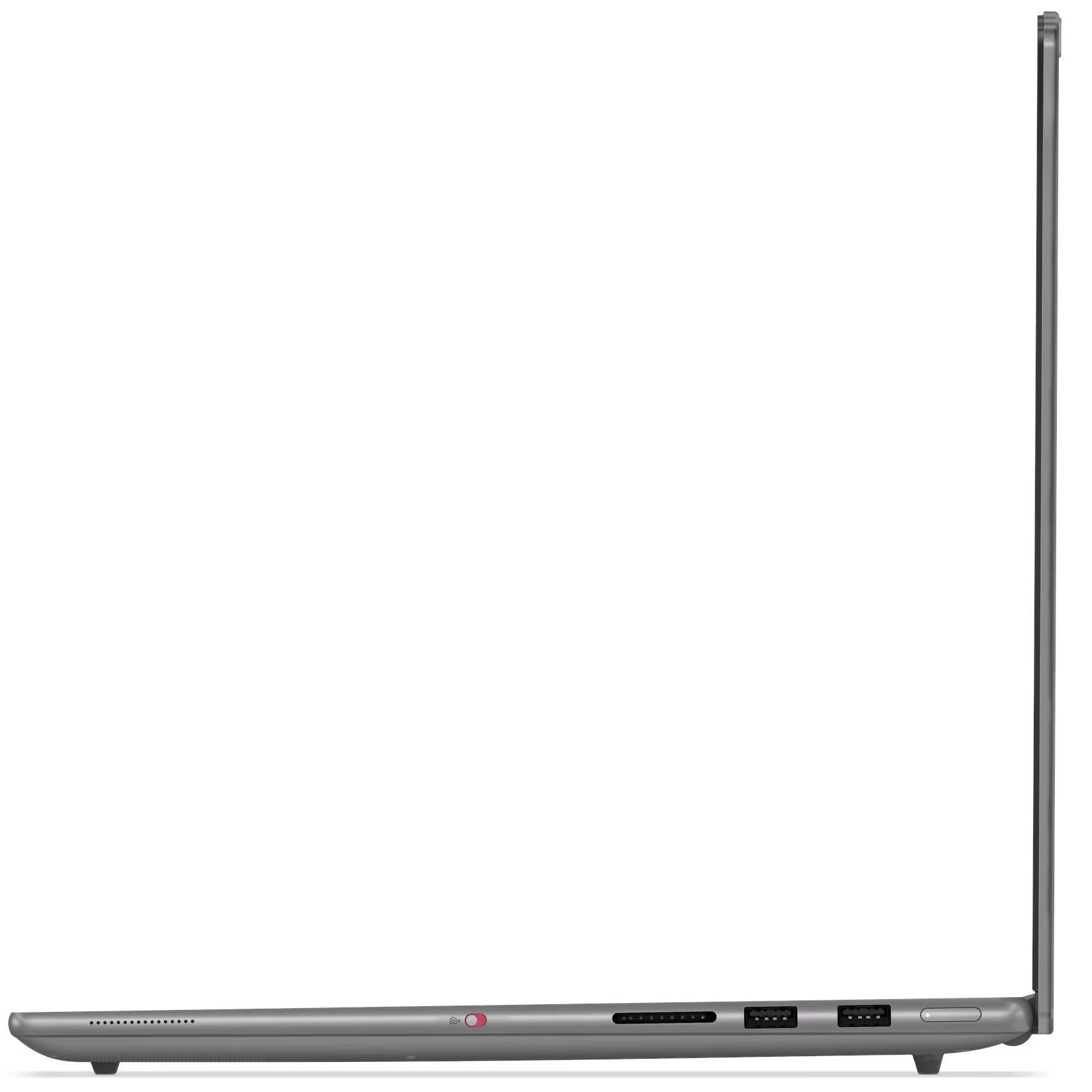 Laptop Lenovo Yoga Pro 9 16IAH10, 16" 3.2K 3200x2000 OLED Touch Screen 1000nits 120Hz, Intel Core Ultra 9 285H 16-core, 32 GB LPDDR5x, 256GB SSD m2 PCIe, 1TB SSD m2 PCIe, NVIDIA GeForce RTX 5060 8GB GDDR7, Windows 11 Home, Aluminium Case 2.07 kg Luna Grey