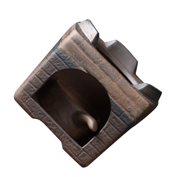 YANYXR BCS3113971 teamelegítő tartó, kerámia, tealight gyertyához, barna, 10 x 10 x 9 cm