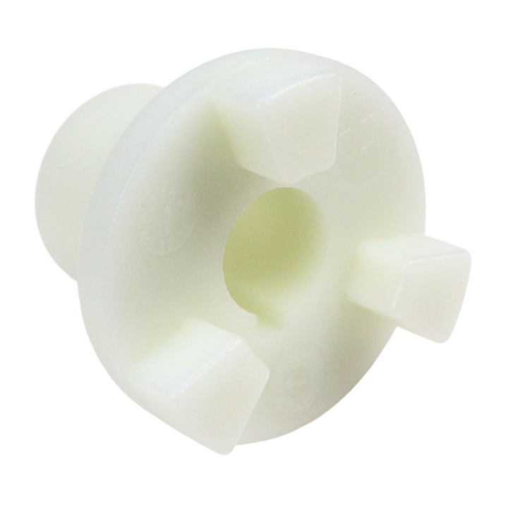 Zagroda VP70 vákuumszivattyú csatlakozó, aktív tárcsa 19 mm belső furattal, fp 6 mm, magasság 54,5 mm, üvegszálas poliamid, fehér, kód 83050109002