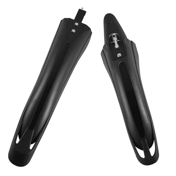 Aparatoare de noroi pentru bicicleta YANYXR BCS3117974, set fata+spate, ABS, negru, 40 x 8.5 x 4 cm / 44 x 8.5 x 4 cm