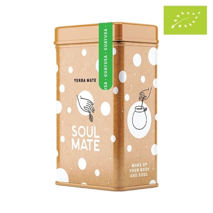Ceai Yerba Mate Bio, Soul Mate Guayusa, Plante, Yerbera, Cutie Metalica, 500g