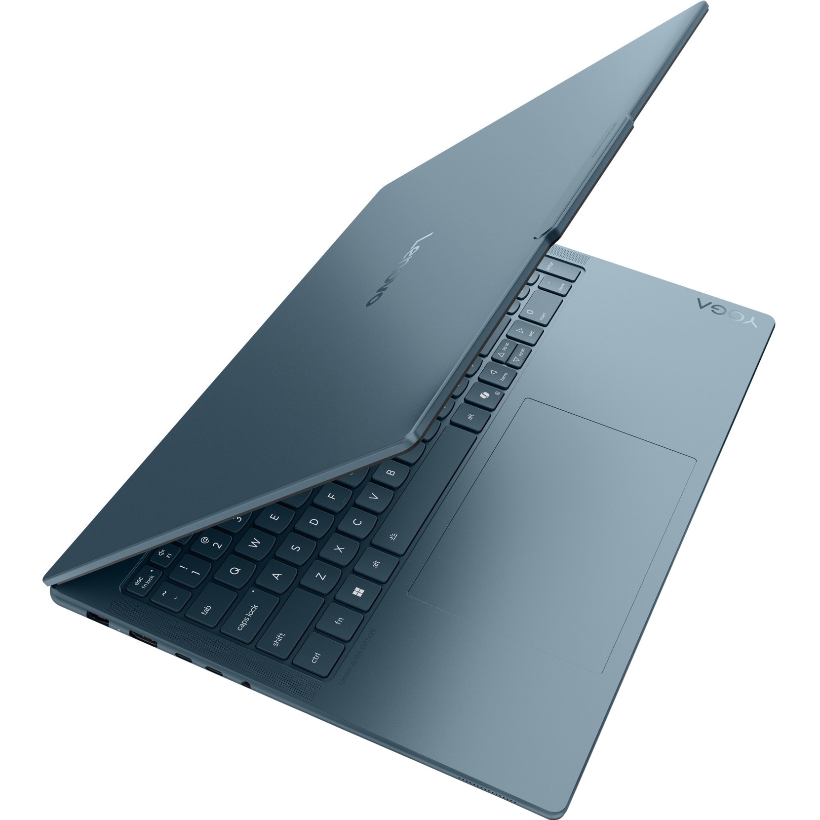 Laptop Lenovo Yoga Pro 9 16IAH10, 16" 3.2K 3200x2000 OLED Touch Screen 1000nits 120Hz, Intel Core Ultra 9 285H 16-core, 32 GB LPDDR5x, 1TB SSD m2 PCIe, 2TB SSD m2 PCIe, NVIDIA GeForce RTX 5060 8GB GDDR7, Windows 11 Home, Aluminium Case 2.07 kg Tidal Teal