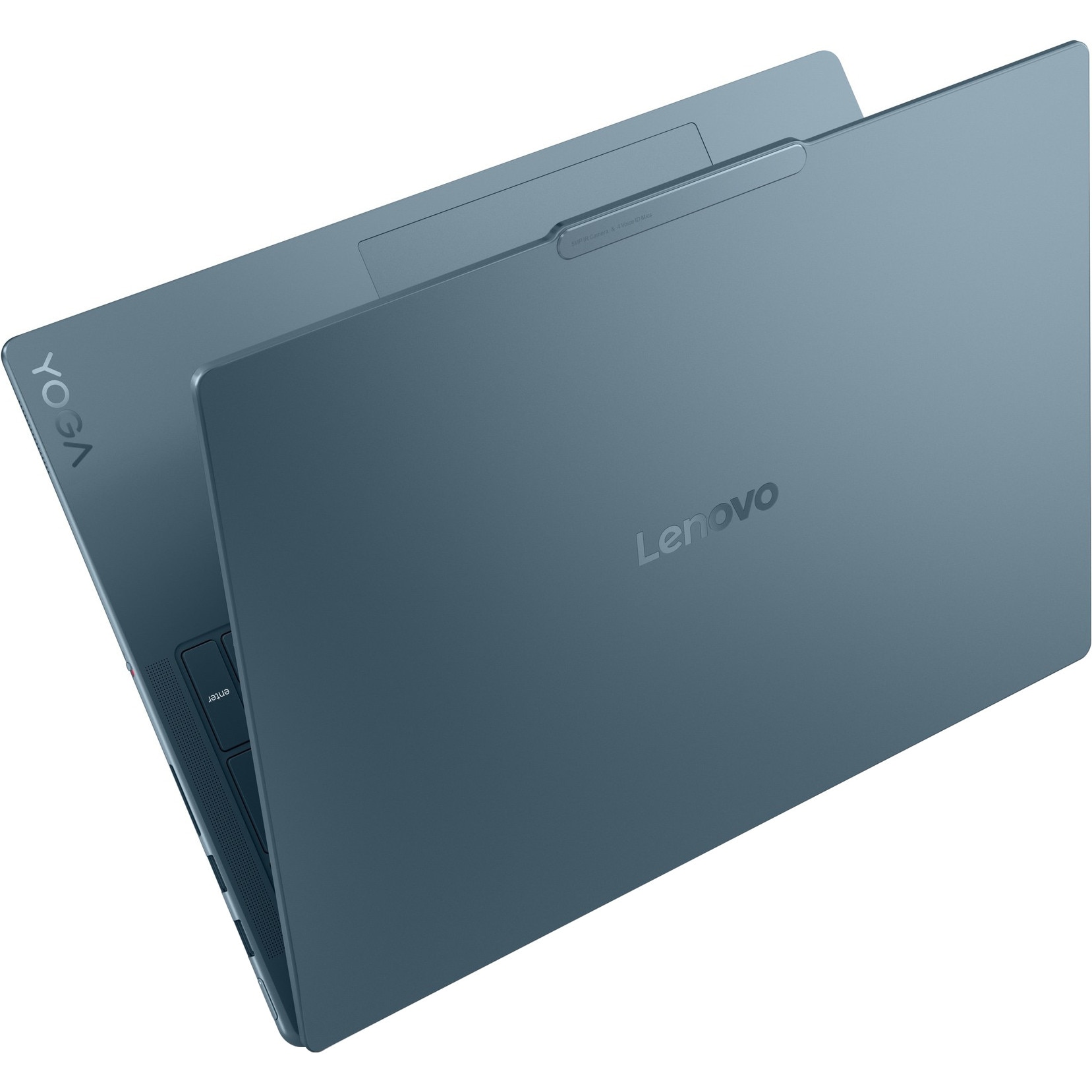 Laptop Lenovo Yoga Pro 9 16IAH10, 16" 3.2K 3200x2000 OLED Touch Screen 1000nits 120Hz, Intel Core Ultra 9 285H 16-core, 32 GB LPDDR5x, 1TB SSD m2 PCIe, 2TB SSD m2 PCIe, NVIDIA GeForce RTX 5060 8GB GDDR7, Windows 11 Home, Aluminium Case 2.07 kg Tidal Teal