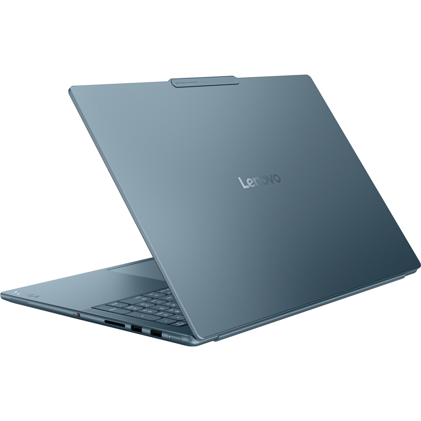 Laptop Lenovo Yoga Pro 9 16IAH10, 16" 3.2K 3200x2000 OLED Touch Screen 1000nits 120Hz, Intel Core Ultra 9 285H 16-core, 32 GB LPDDR5x, 1TB SSD m2 PCIe, 2TB SSD m2 PCIe, NVIDIA GeForce RTX 5060 8GB GDDR7, Windows 11 Home, Aluminium Case 2.07 kg Tidal Teal