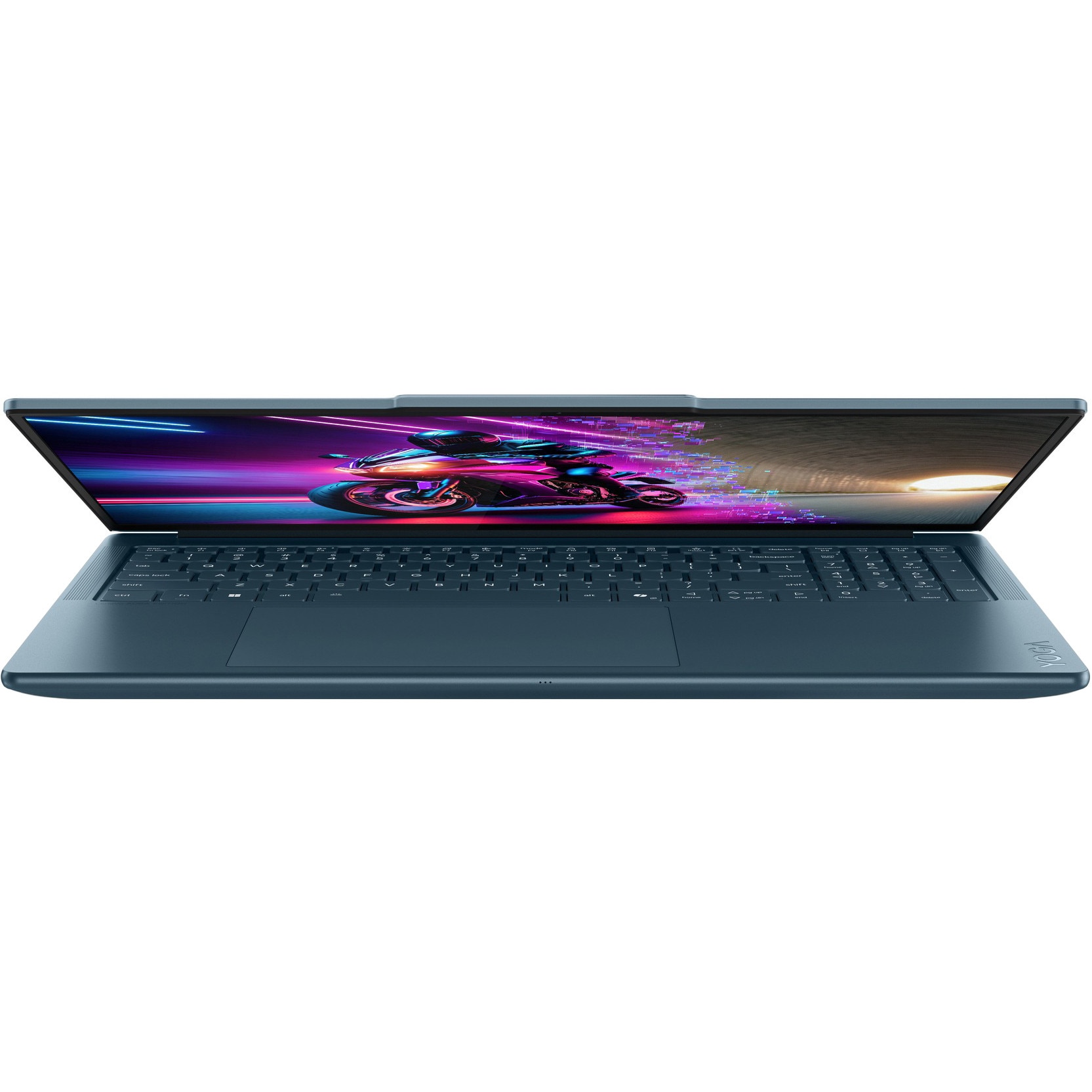 Laptop Lenovo Yoga Pro 9 16IAH10, 16" 3.2K 3200x2000 OLED Touch Screen 1000nits 120Hz, Intel Core Ultra 9 285H 16-core, 32 GB LPDDR5x, 1TB SSD m2 PCIe, 2TB SSD m2 PCIe, NVIDIA GeForce RTX 5060 8GB GDDR7, Windows 11 Home, Aluminium Case 2.07 kg Tidal Teal