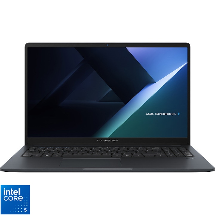 Laptop ASUS ExpertBook B1 B1503CVA cu procesor Intel® Core™ 5 120U pana la 5.00 GHz, 15.6', FHD, 16GB RAM, 1TB SSD, Intel Graphics, No OS, Gentle Grey