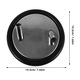 YANYXR BCS3123304 fejővödör fedél, rozsdamentes acélból és gumiból, 2 lyukkal (19 mm) PVC 16x26 tömlőhöz, ezüst, 19.5 x 19.5 x 7.5 cm