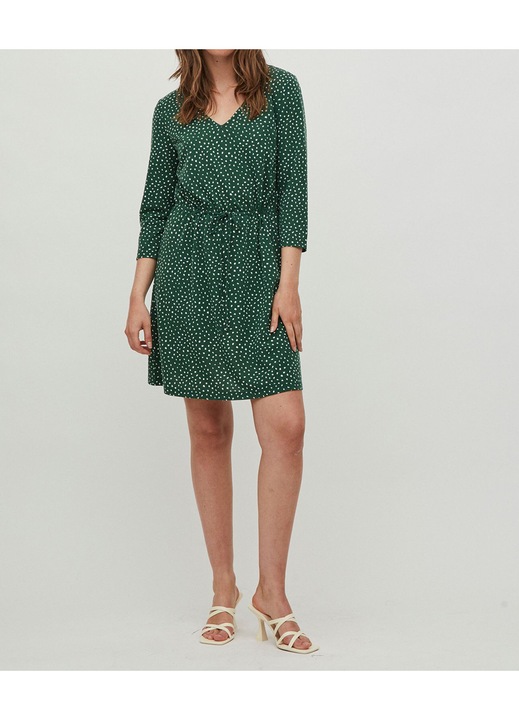 Rochie scurta Evendi, Mediu maneci lungi, Verde, marime XS