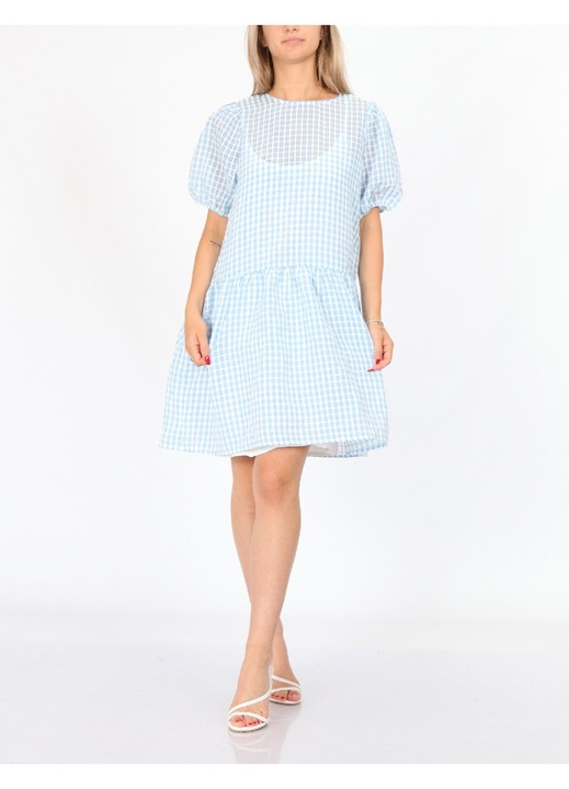 Rochie Evendi, Relaxed Fit maneci scurte, Albastru, Albastru, XS