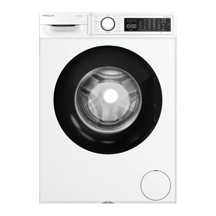 Masina de spalat Finlux FXN 9111BD, Clasa A, 15 programe, 9 kg, 1000 rpm, Pornire programata, Afisaj LED, Alb