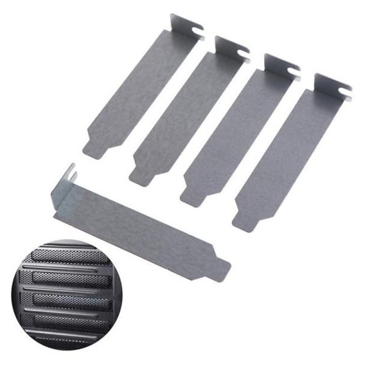 Set 5 capace slot PCI K0345-0804-TDCJ-xw1195, 8 cm, metalice, pentru carcasa PC