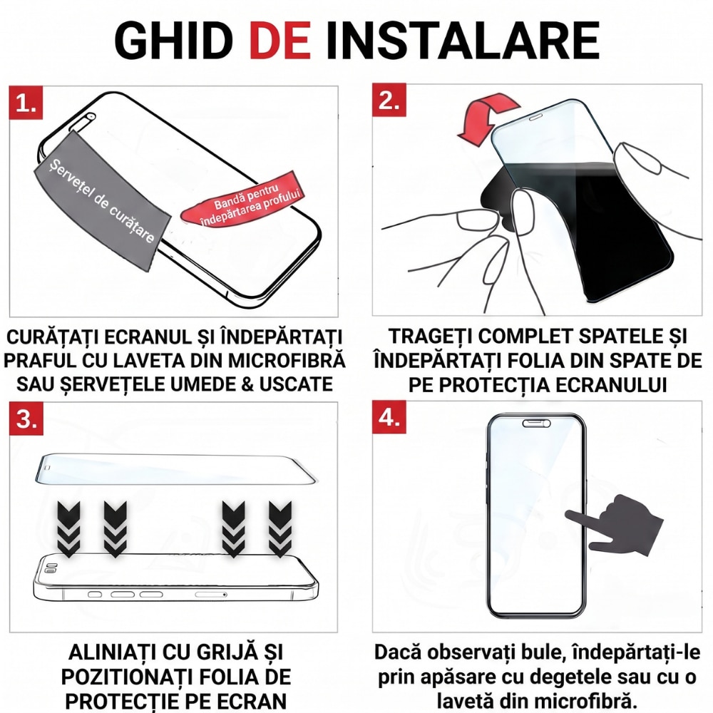 Folie de Sticla pentru Samsung Galaxy Z Fold8, Sticla Securizata 5D, Full Glue, Acoperire Completa, Duritate 9H+, Claritate UHD, Tratament Oleofobic, Suport Amprenta, Kore Protect