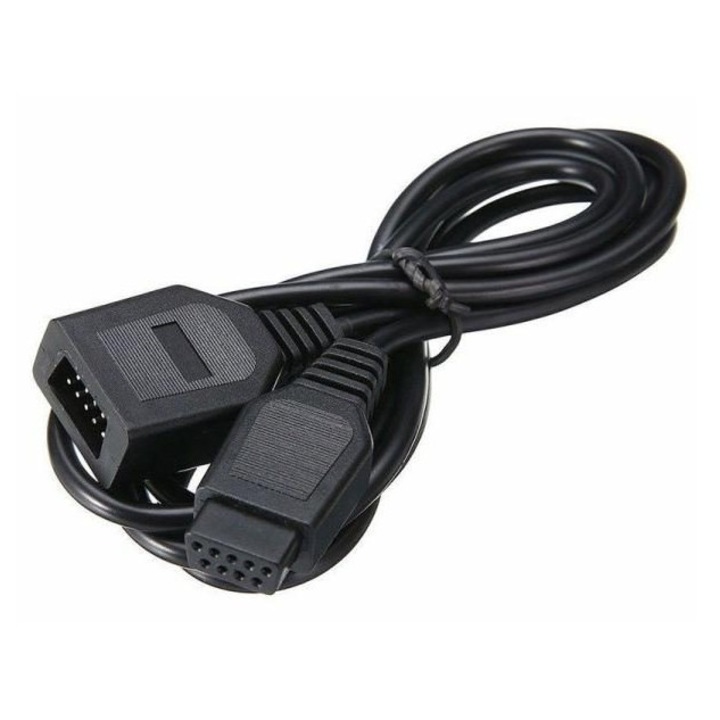 Удължителен кабел 9 пина K0345-0804-TDCJ-xw1522 за контролер Sega Genesis/Mega Drive 2/3, черен