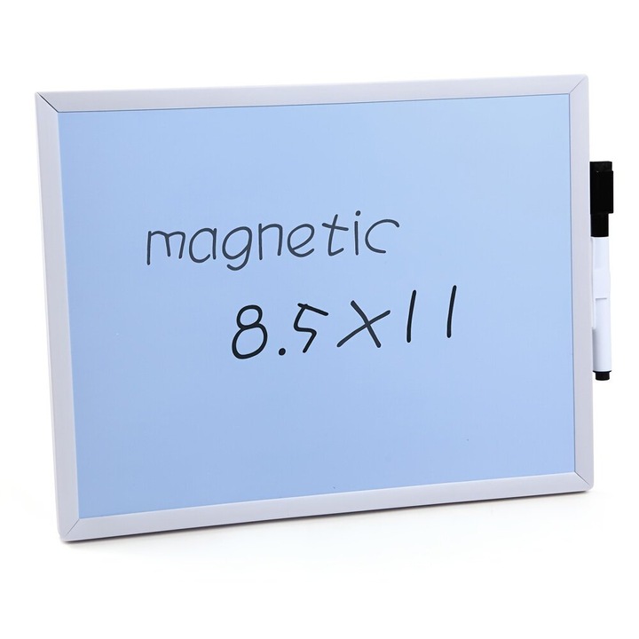 Магнитна дъска за писане модел K0285-PG0804-HJ20931, dry-erase повърхност, светлосиня, 8.5 x 11 инча (21.6 x 27.9 см)