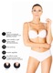 Sutien pentru femei push-up SM01, alb, Uniconf, 75C