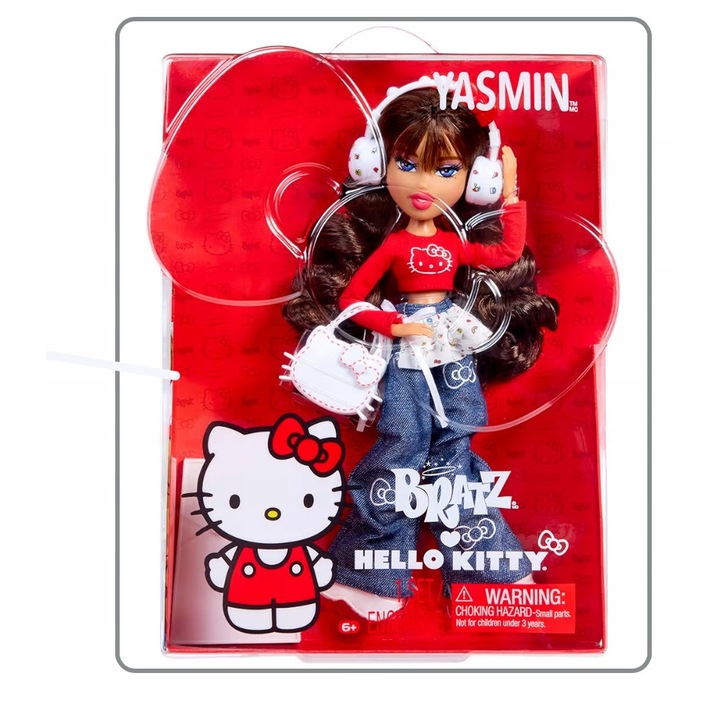 Papusa Bratz x Hello Kitty Yasmin cu Accesorii Sanrio