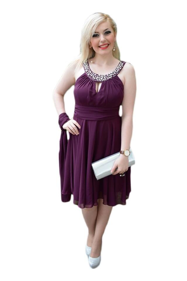 Rochie de ocazie in tendinte, model scurt , D&J Exclusive, Mov