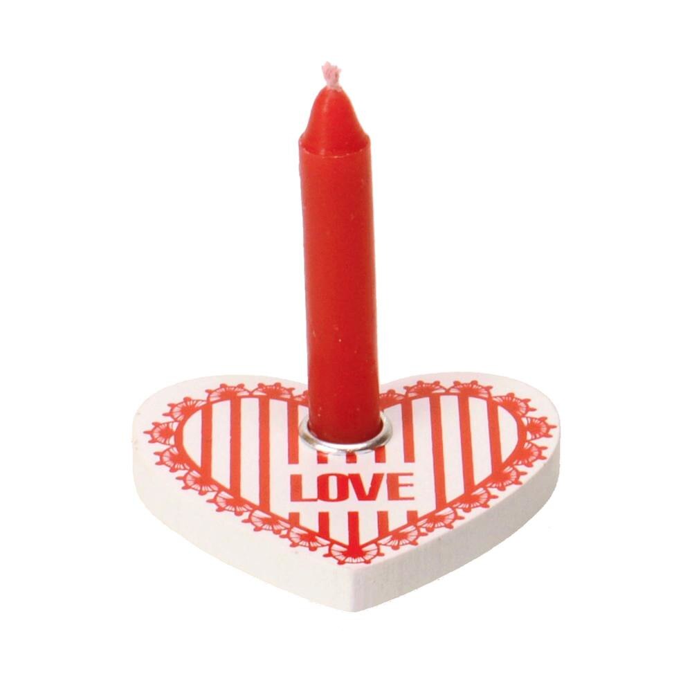 Lumanare cu postament lemn