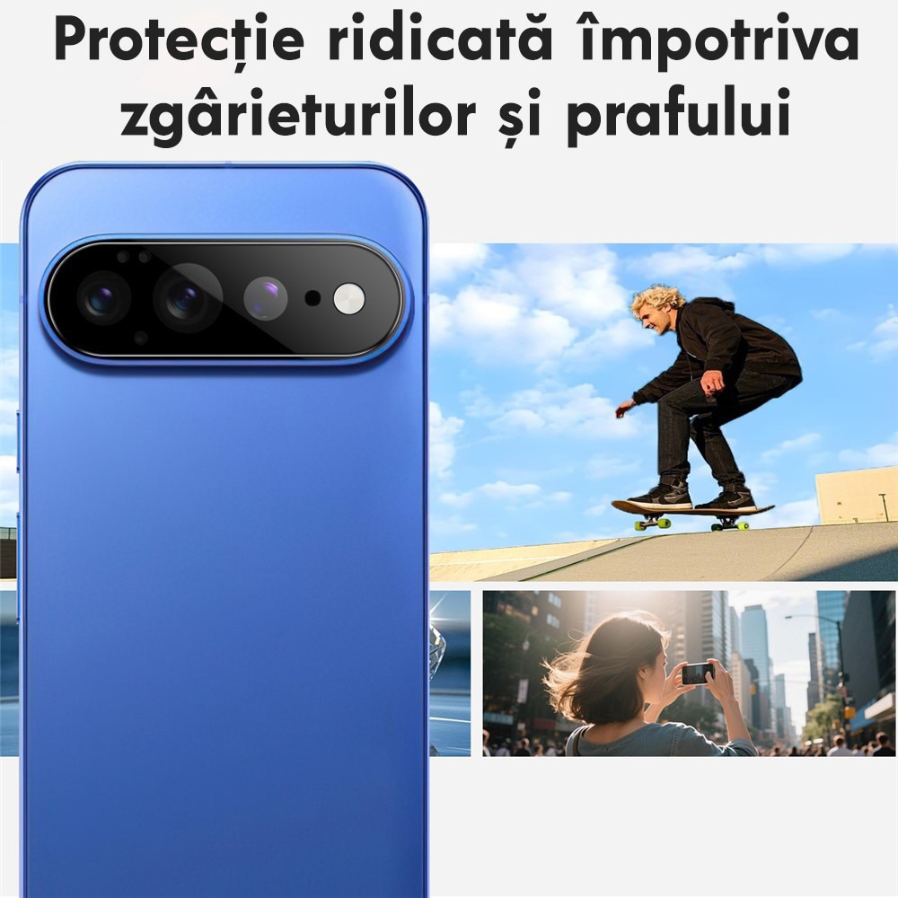 Folie Camera Daden din sticla pentru Google Pixel 11 Pro XL, Full Cover, Protectie Profesionala, Ultra Rezistenta, Calitate Premium, Negru