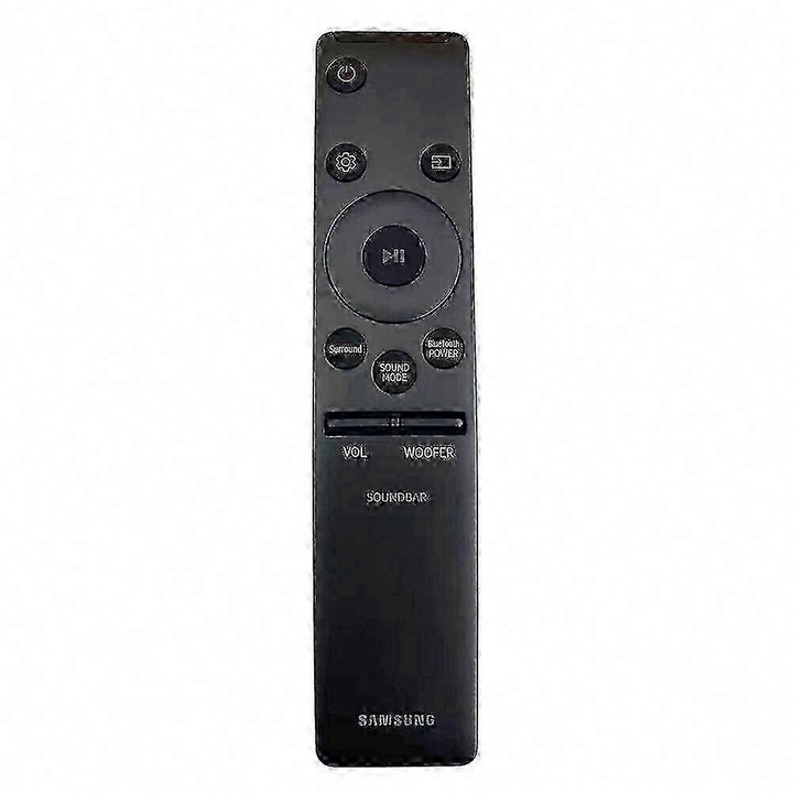 Telecomanda pentru soundbar AH59-02758A, compatibila cu Samsung HW-M360/HW-M370/HW-M450/HW-M550, neagra, 1 buc, cod E27-A116-E25989-CJ