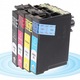 Kompatibilis T2991/T2992/T2993/T2994 tintapatronok Epson XP-235/245/247/332/335/342/345/432/435/442/445 nyomtatókhoz, fekete 18.2ml, cián/magenta/sárga 14ml, 4 db-os készlet