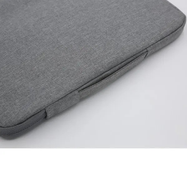 Husa laptop PRE-CJk0515-26-0806-3379, rezistenta la apa, din poliester, buzunar exterior cu fermoar, gri, 41 x 30 x 3 cm, pentru 15,6"