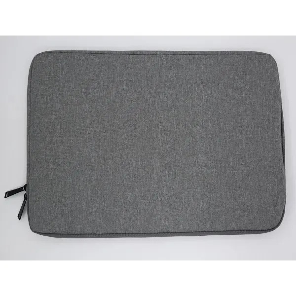 Husa laptop PRE-CJk0515-26-0806-3379, rezistenta la apa, din poliester, buzunar exterior cu fermoar, gri, 41 x 30 x 3 cm, pentru 15,6"
