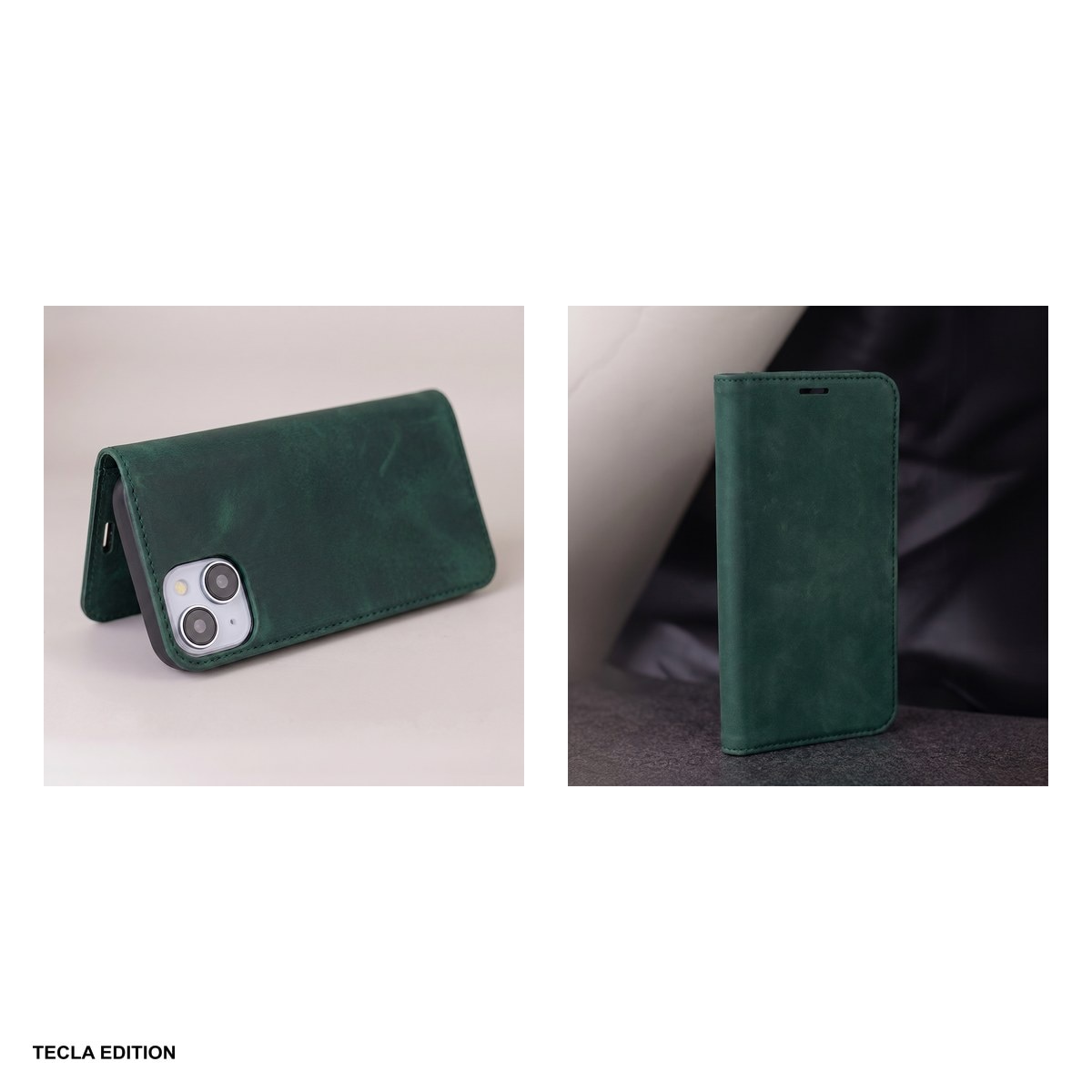 Husa Smart Suede pentru Honor 600 Lite, tip carte, Verde
