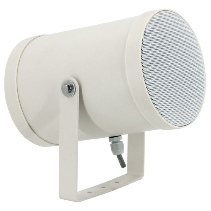 Proiector de sunet Fonestar PF-27TD 100 V, bidirectional, 20 W RMS (setari 20/10/5 W), 2 x 5" impermeabil IP55, alb, O 138 x 200 mm