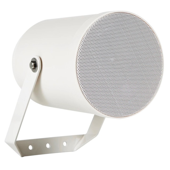 Fonestar PF-24T (jpf24t) projektor diffúzor 100 V transzformátorral, 3 fokozatú 10/5/2,5 W (max 15 W), 5" driver, IP55, 130° lefedettség, fehér RAL 9016, O138 x 205 mm