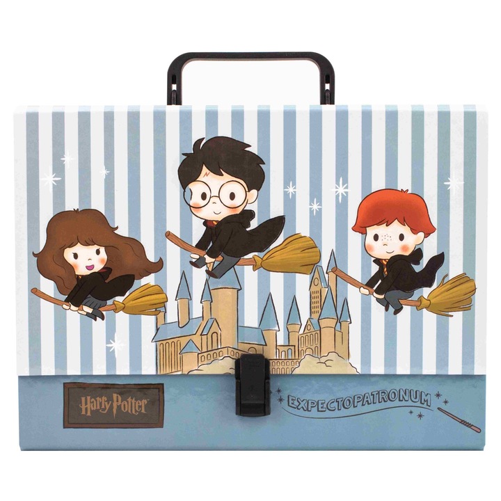 Папка-куфарче Harry Potter с дръжка, формат А4, 32x25x7 см