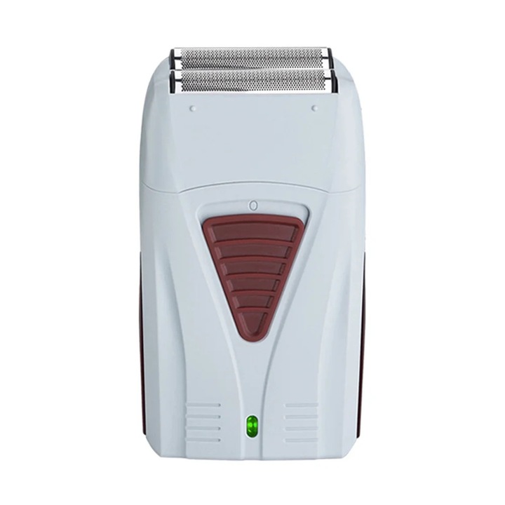 YANYXR BCS3116712 elektromos borotva, USB-ről tölthető, dupla fóliás fej, hordozható ABS-ből, fehér, 12 x 6 x 2.5 cm
