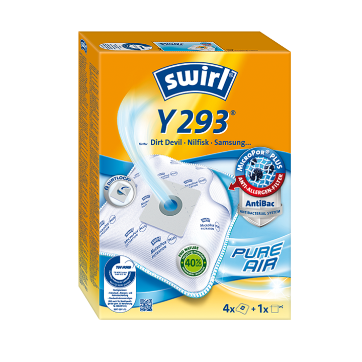 Set 4 Saci aspirator Swirl Y 293 AirSpace MicroPor Plus