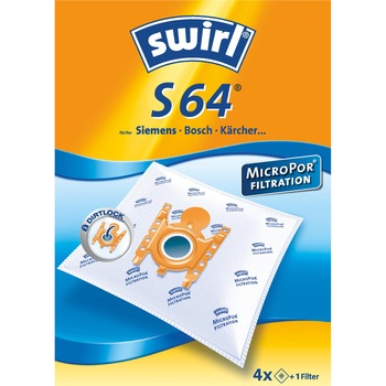 Set 4 Saci de aspirator Swirl S 64 / 66 MicroPor Set 4 Saci de aspirator Swirl S 64 / 66 MicroPor