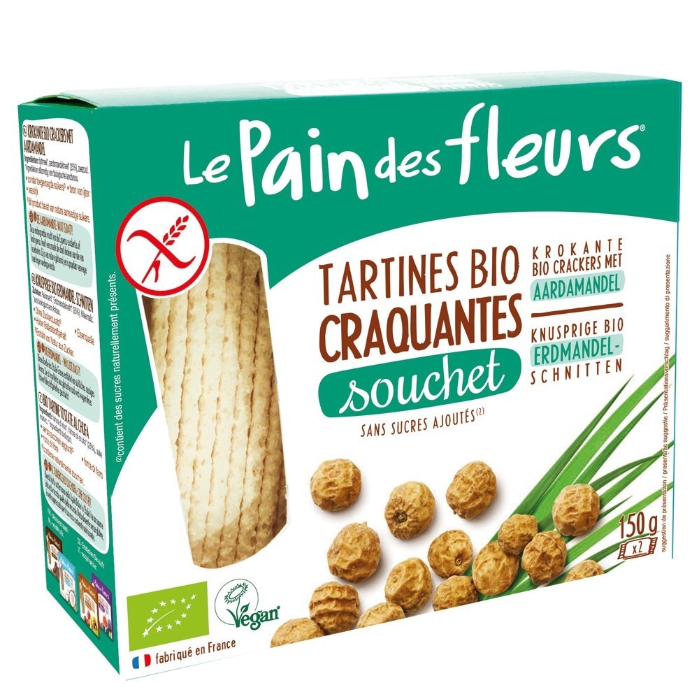 Turte crocante cu alune tigrate- fara gluten, Le Pain des Fleurs, 150g